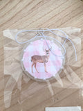 Butt Naked: Deer w/ Pink Gingham Car Freshie