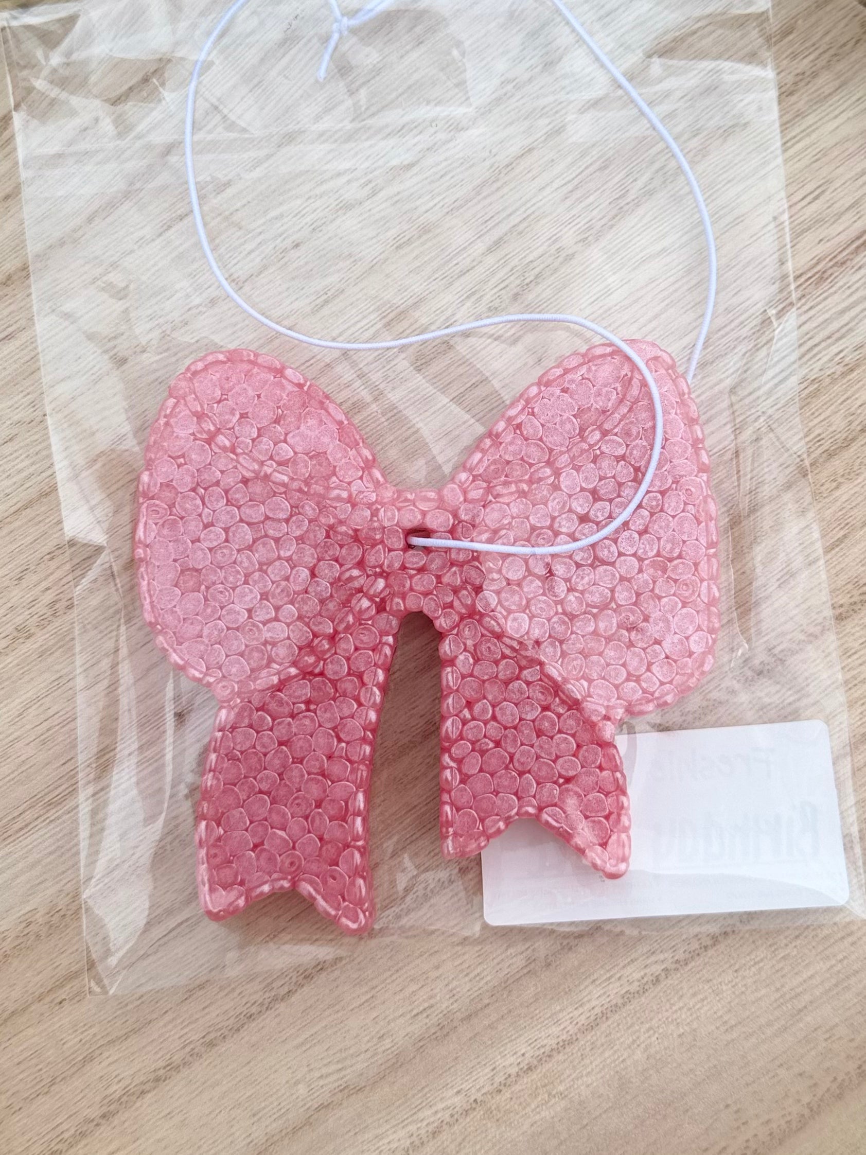 Birthday cake: Pink Bow Car Freshie