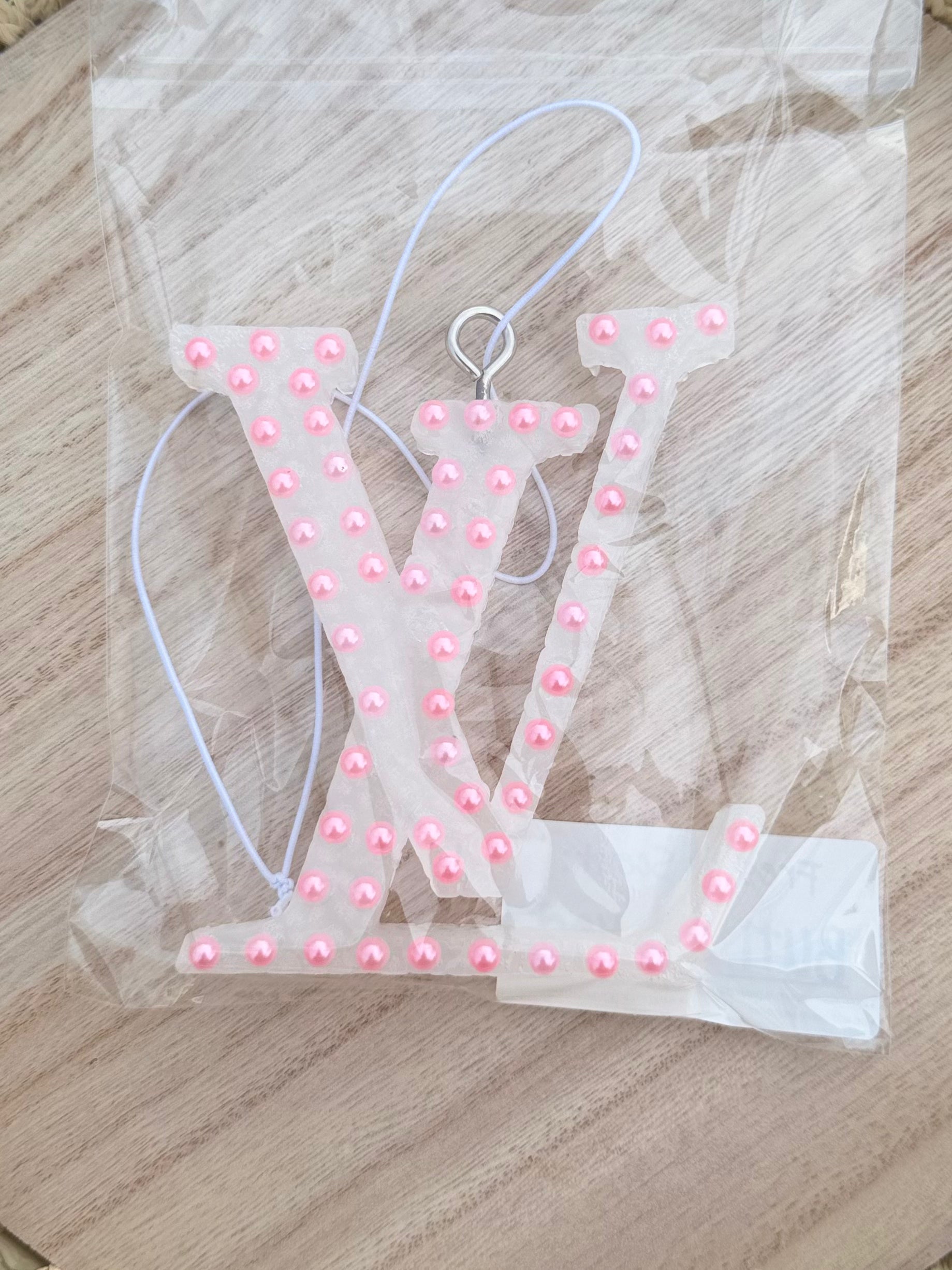 Butt Naked: Louis Vuitton w/ Pink Pearls Car Freshie