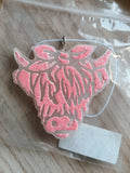 Cool Ocean: Pink Glitter Highland Cow